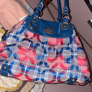 Coach Vibrant Pink and Blue AUTHENTIC